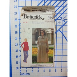 Butterick fast & easy pattern 5572 Misses Maternity Dress, Top, Pants sz 16