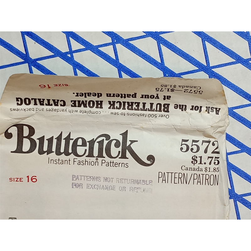 Butterick fast & easy pattern 5572 Misses Maternity Dress, Top, Pants sz 16