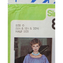 Dress Flounce Off Shoulder SIZE 15.518.5 AND 20.5 Simplicity 8737 Sewing Pattern