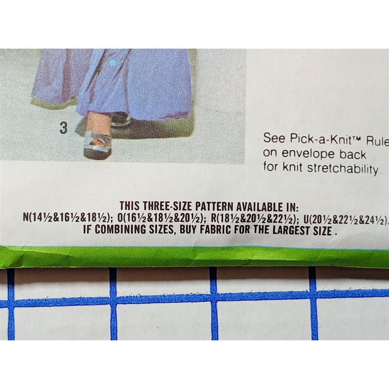 Dress Flounce Off Shoulder SIZE 15.518.5 AND 20.5 Simplicity 8737 Sewing Pattern