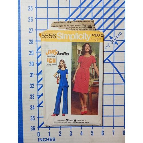 Simplicity 5556 Sewing Pattern Dress Tunic Top Wide Leg Pants Misses Sz 40 & 42