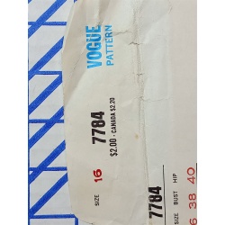 Vintage Vogue One Piece A-Line Dress/Pants Pattern #7784 Size 16