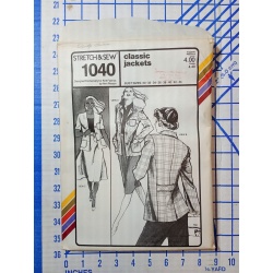 Stretch And Sew Pattern 1040 Classic Jackets