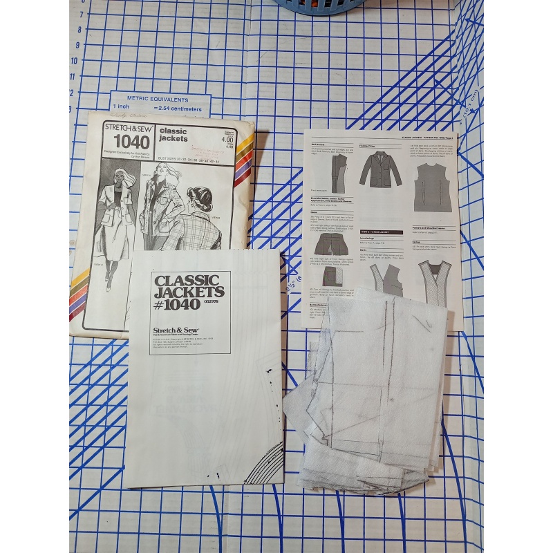 Stretch And Sew Pattern 1040 Classic Jackets