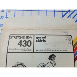 STRETCH AND SEW 430 GORED SKIRTS SIZE 30 -46
