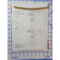 Stretch & Sew Pattern 1850 Boys TEEN SHIRT AND TAB FRONT SHIRT SZ.28-35