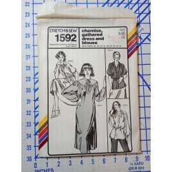 Stretch & Sew Chemise, Gathered Dress & Blouse Bust Sizes 28-44 
