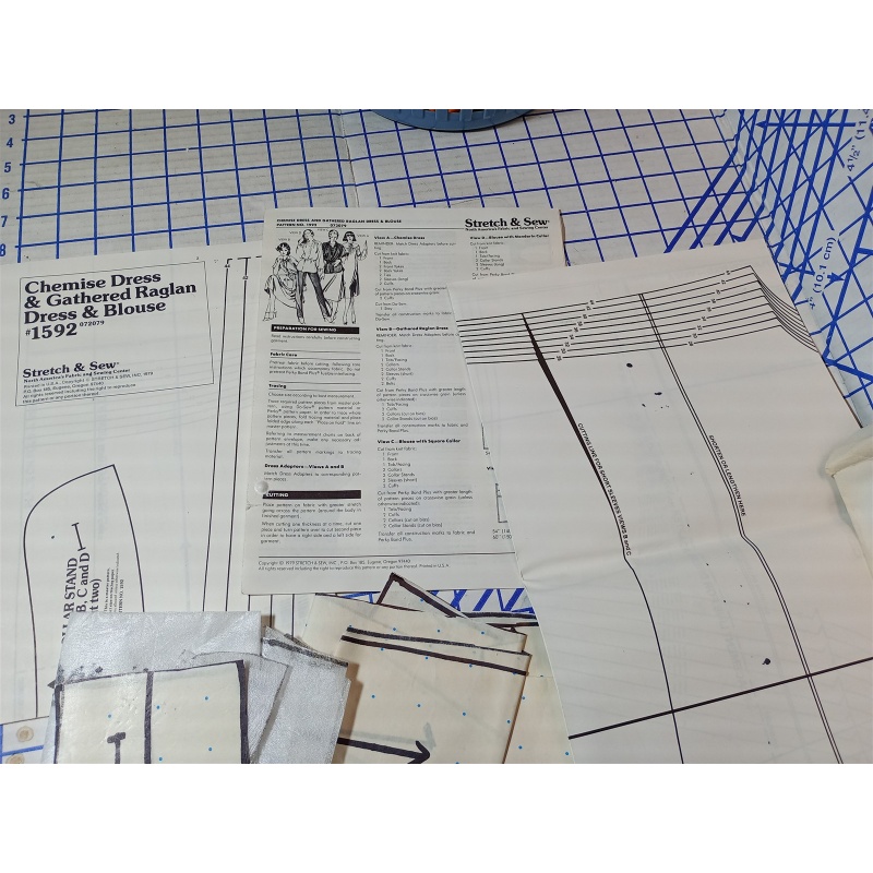 Stretch & Sew Chemise, Gathered Dress & Blouse Bust Sizes 28-44 