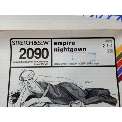 Stretch And Sew 2090 Pattern Empire Nightgown Size Small-XL