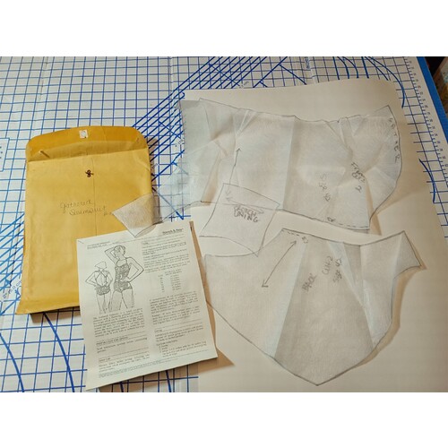 VTG 70s Stretch & Sew Pattern 1313 Misses Gathered Swimsuit Bust 30-42