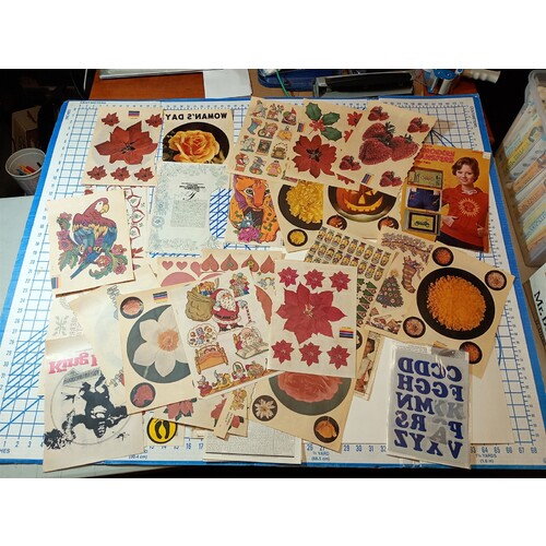 BIG LOT OF ASSORTED IRON ON TRANSFERS