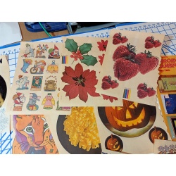 BIG LOT OF ASSORTED IRON ON TRANSFERS