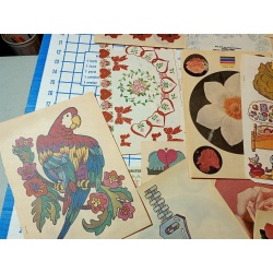 BIG LOT OF ASSORTED IRON ON TRANSFERS