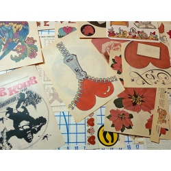 BIG LOT OF ASSORTED IRON ON TRANSFERS