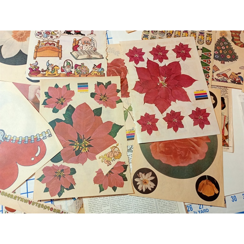 BIG LOT OF ASSORTED IRON ON TRANSFERS