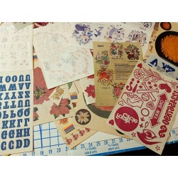 BIG LOT OF ASSORTED IRON ON TRANSFERS