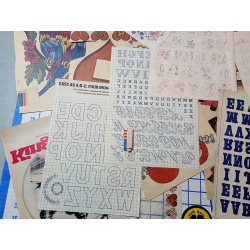 BIG LOT OF ASSORTED IRON ON TRANSFERS