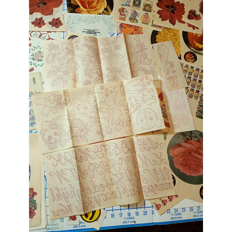 BIG LOT OF ASSORTED IRON ON TRANSFERS