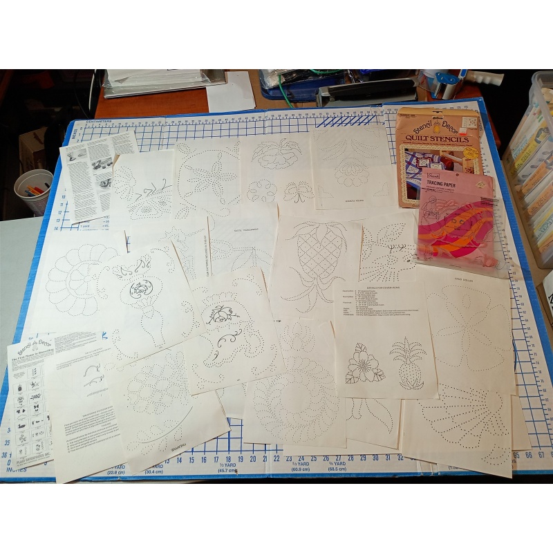 STENCIL DECOR , QUILT STENCILS , TRACING PAPER