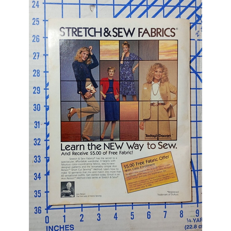 SPRING/ SUMMER 82 STRETCH AND SEW FABRICS ANN PERSON MAKE IT FUN AND EASY
