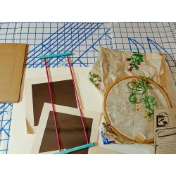 BIG LOT OF NEEDLE POINT SUPPLIES