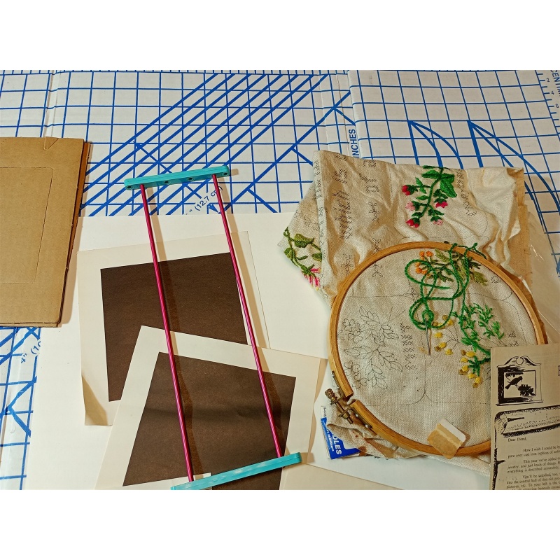 BIG LOT OF NEEDLE POINT SUPPLIES