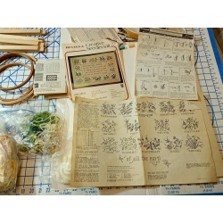 BIG LOT OF NEEDLE POINT SUPPLIES