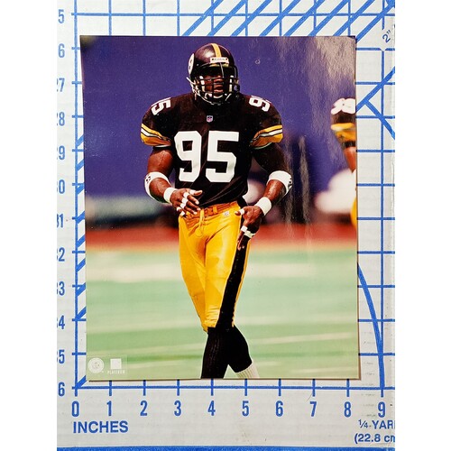 Greg Lloyd #95 BLACK JSY 8X10 PITTSBURGH STEELERS FOOTBALL SPORTS PHOTO