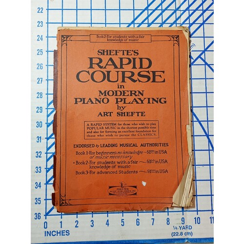 Sheftes Rapid Course In Modern Piano Playing Book Two 1927