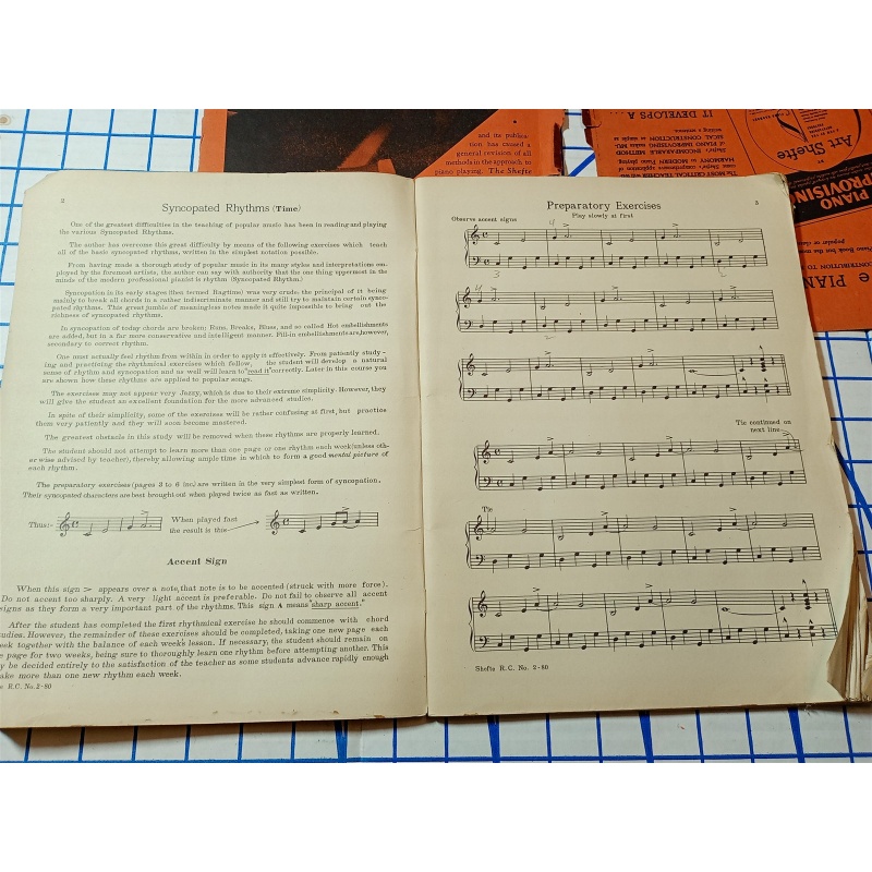 Sheftes Rapid Course In Modern Piano Playing Book Two 1927