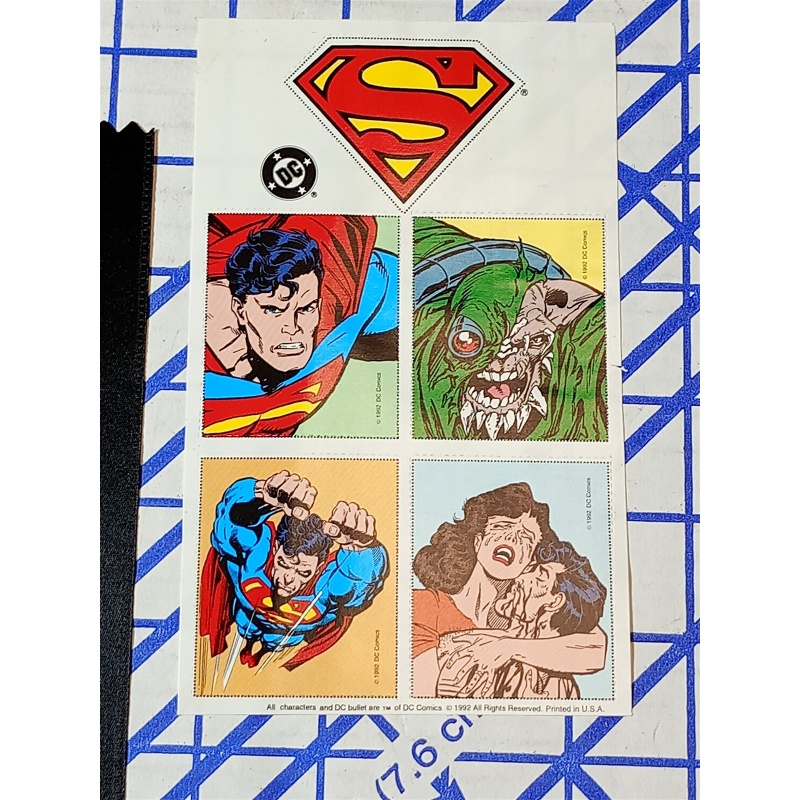 1993 DC Death of Superman #75 BLACK , POSTERS ETC.