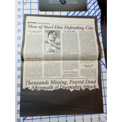 1993 DC Death of Superman #75 BLACK , POSTERS ETC.