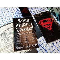 1993 DC Death of Superman #75 BLACK , POSTERS ETC.