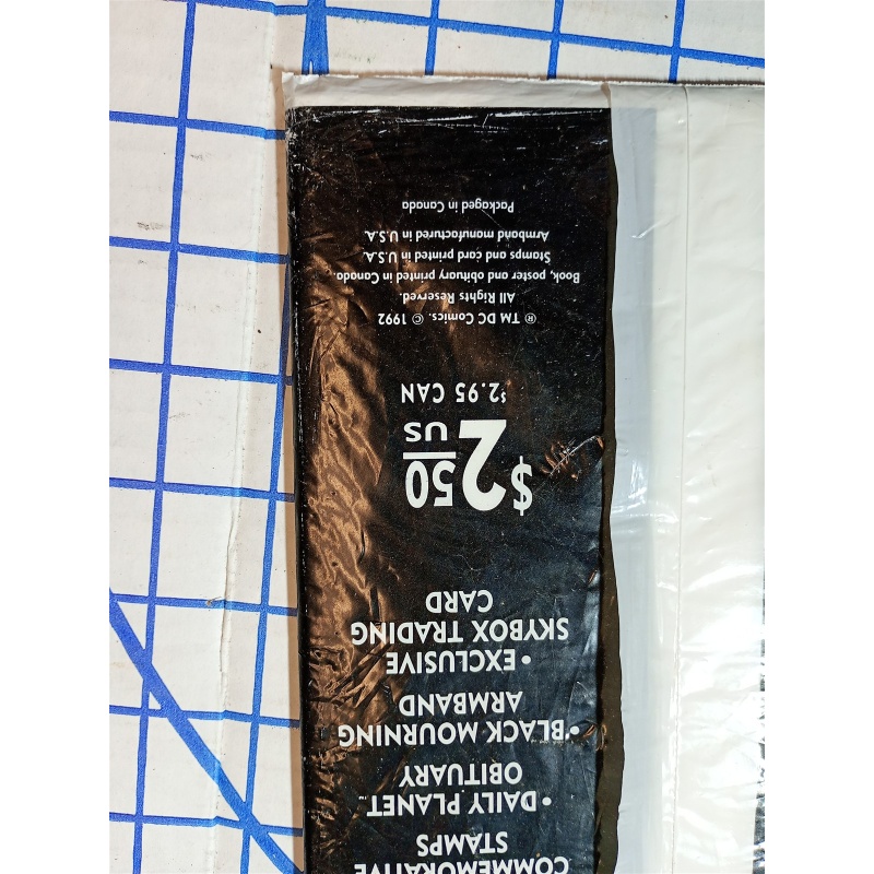 1993 DC Death of Superman #75 BLACK , POSTERS ETC.