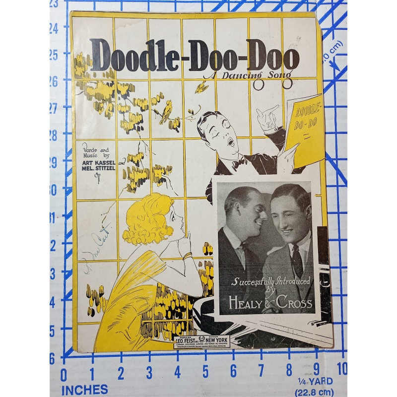 SHEET MUSIC DOODLE DOO DOO A DANCING SONG HEALY CROSS