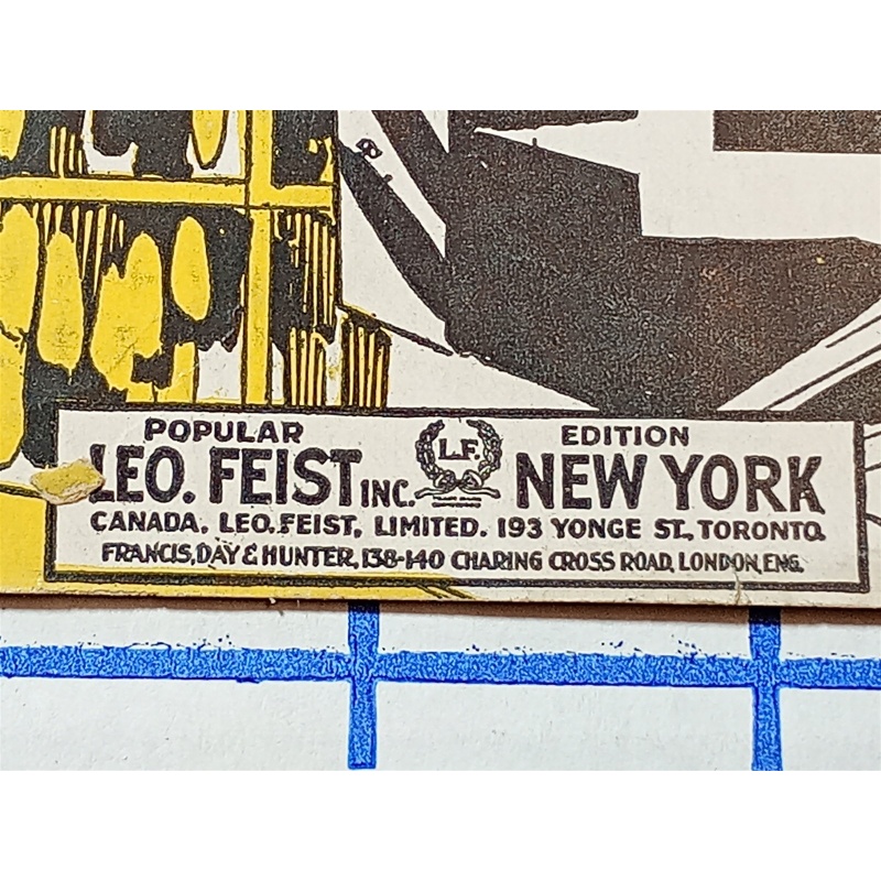 SHEET MUSIC DOODLE DOO DOO A DANCING SONG HEALY CROSS