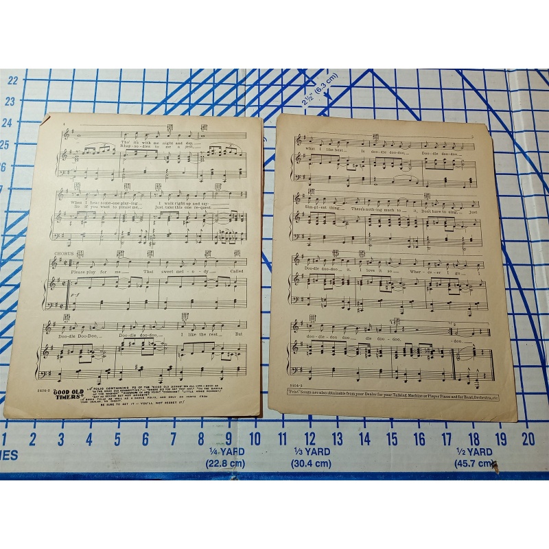 SHEET MUSIC DOODLE DOO DOO A DANCING SONG HEALY CROSS