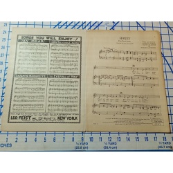 Honey Fox Trot Song Tommy Thompson 1928 Sheet Music