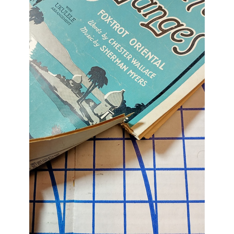 1926 Sheet Music Moonlight on the Ganges by Chester Wallace & Sherman Myers