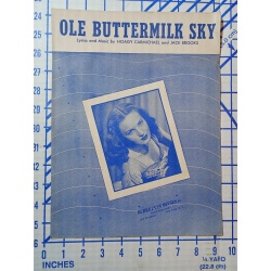 SHEET MUSIC OLE BUTTERMILK SKY 1946