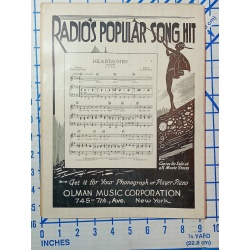 1931 Sheet Music When The Chapel Bells Were Ringing - Gaskill - GENE/GLENN Intro