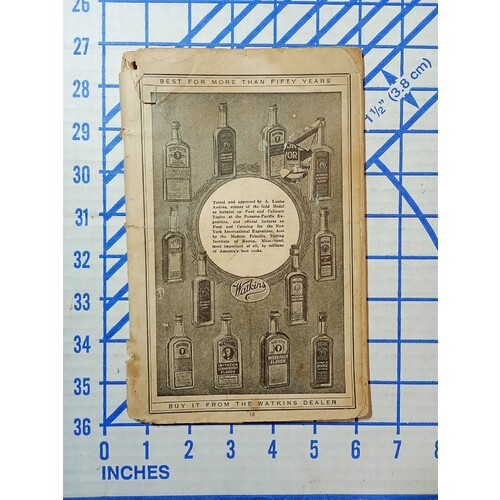 EARLY WATKINS CATALOG AND ADVERISEMENT