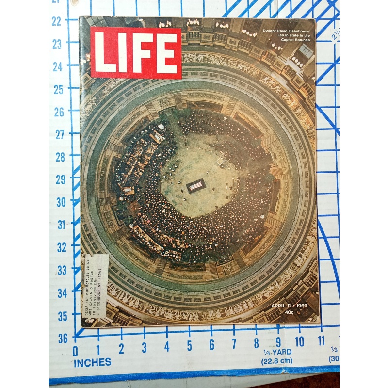 LIFE Magazine April 11, 1969 President Eisenhower Death