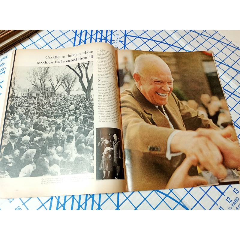 LIFE Magazine April 11, 1969 President Eisenhower Death