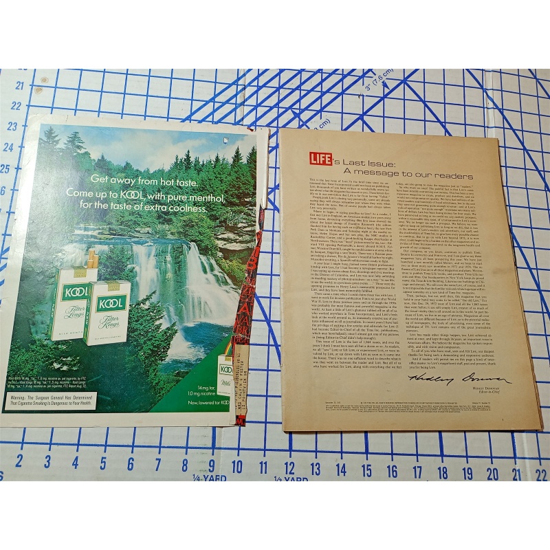 LIFE Magazine December 29, 1972 The Year In Pictures-LAST Issue LOTS OF ADS