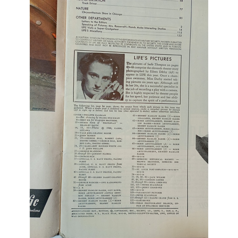 LIFE MAGAZINE December 1944 Judy Garland Cover