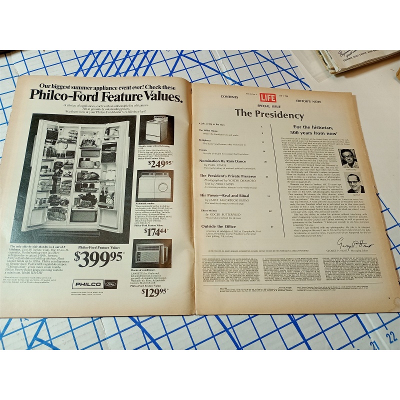 LIFE MAGAZINE Special Issue: The Presidency July 5, 1968