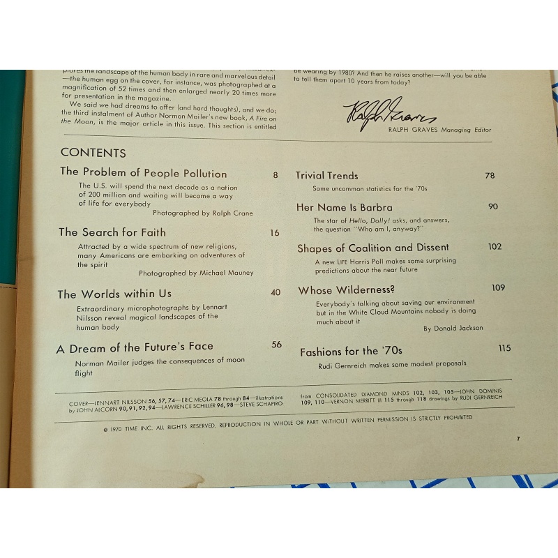 LIFE MAGAZINE. January 9, 1969. SPECIAL DOUBLE ISSUE: INTO THE 70S