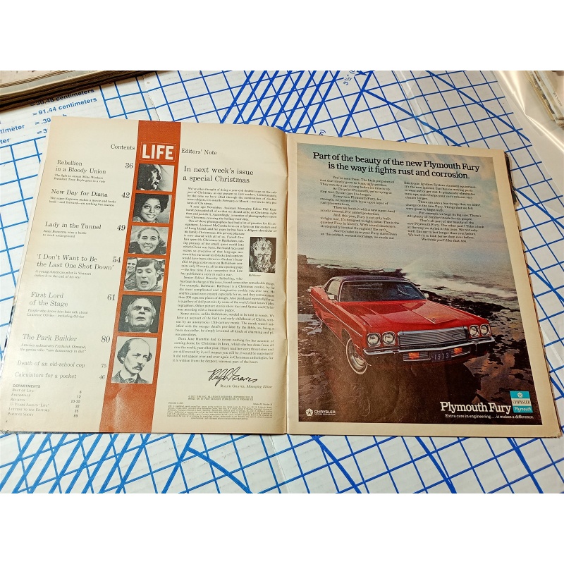 Life Magazine December 8, 1972 Diana Ross/Pocket Calculator Craze/Olivier