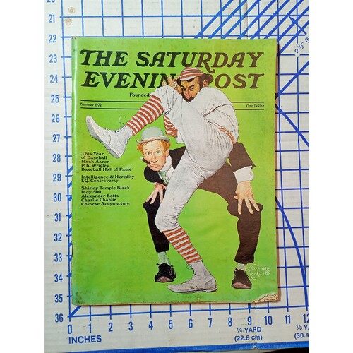 The Saturday Evening Post Summer 1972 Hank Aaron Shirley Temple Norman Rockwell